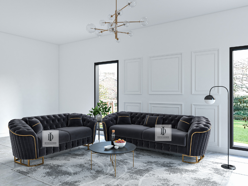 Grey 3 & 2 seater sofas deals