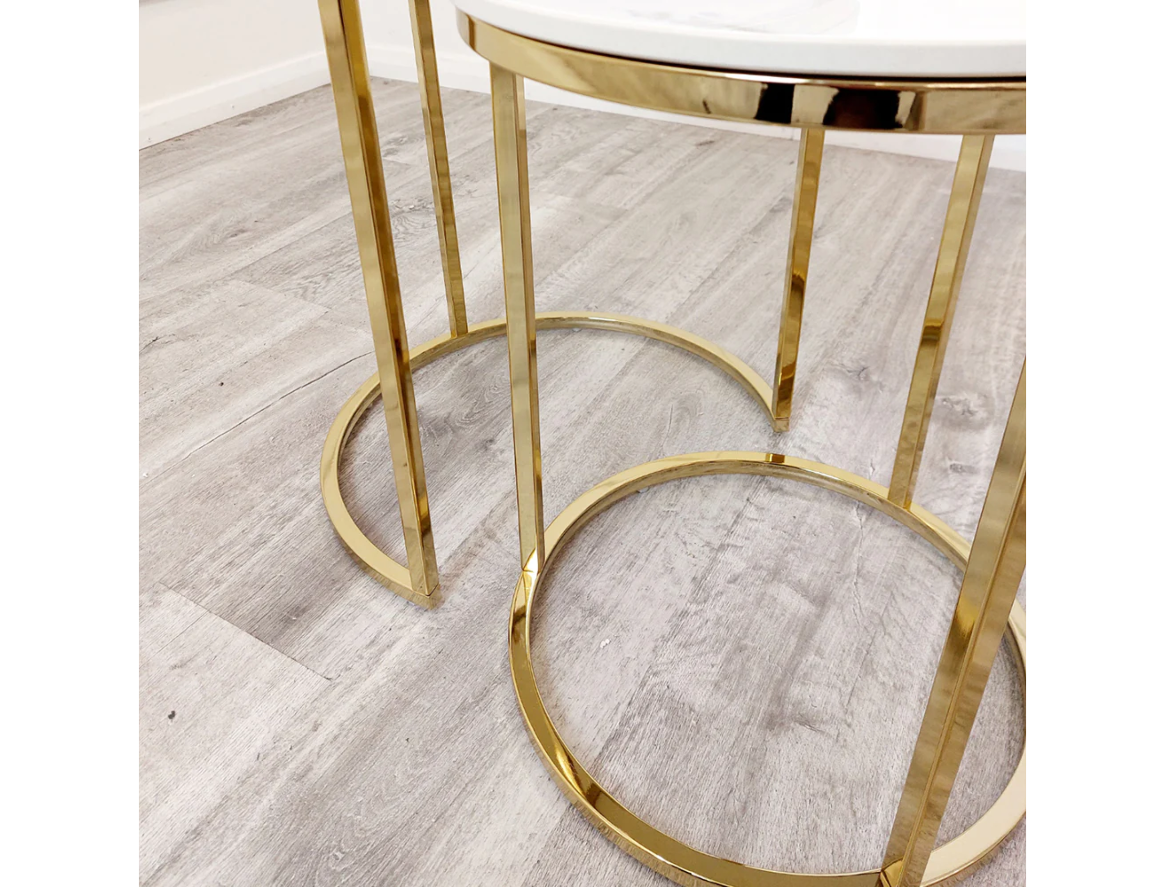 Round Gold Nest Tall Coffee Table