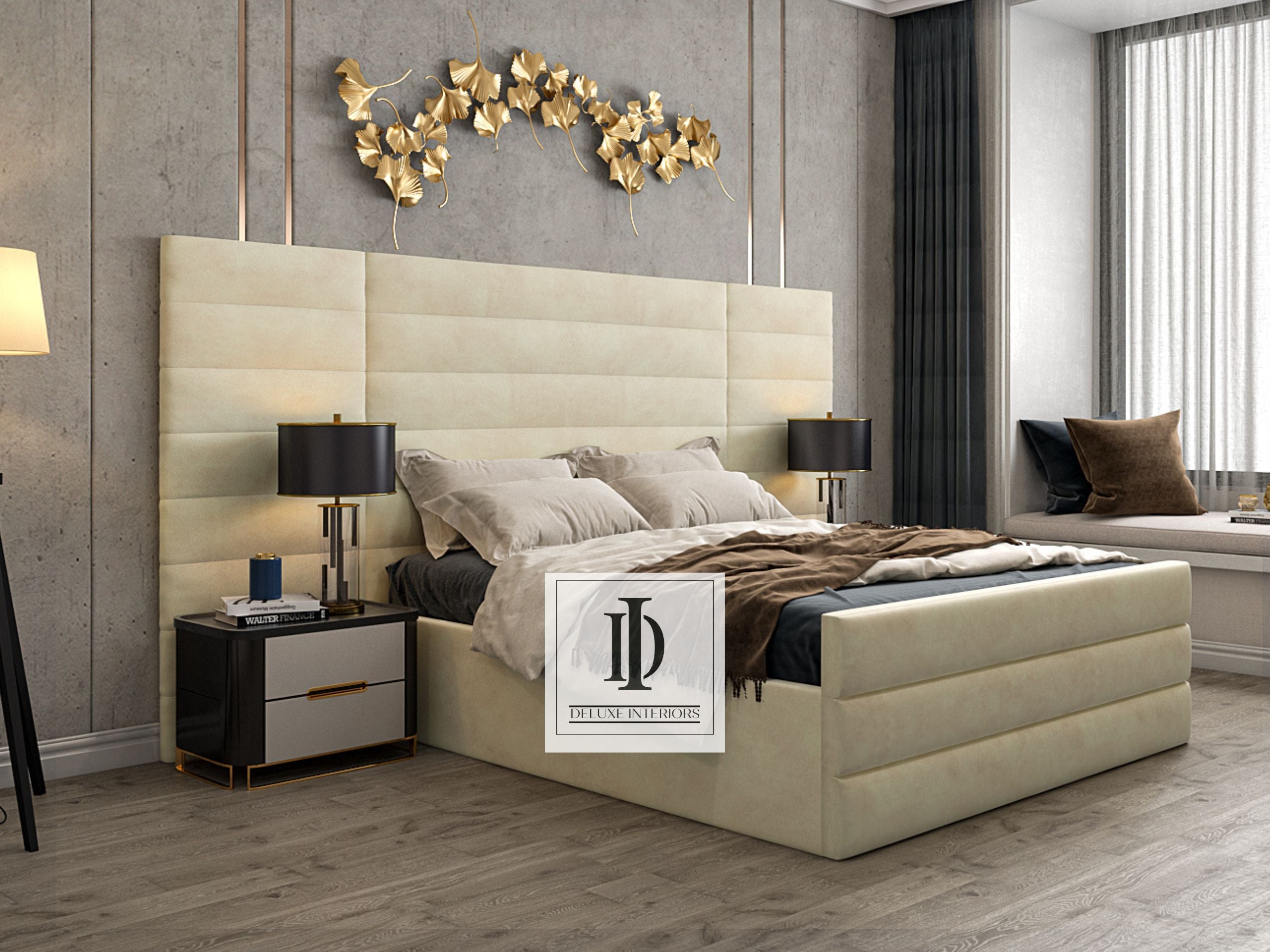 Bluebell Wide Headboard Bed