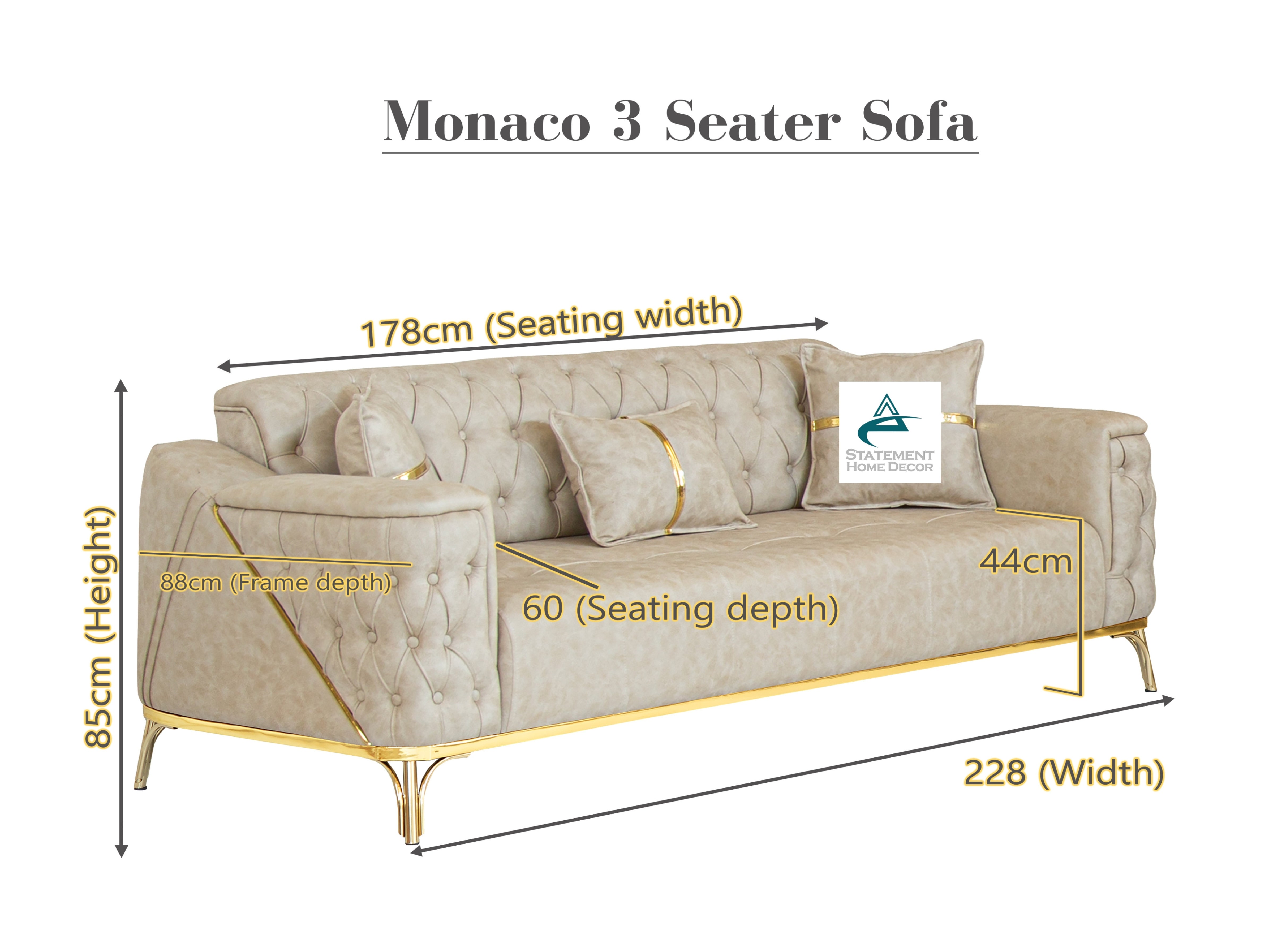 Monoco sofa- Beige