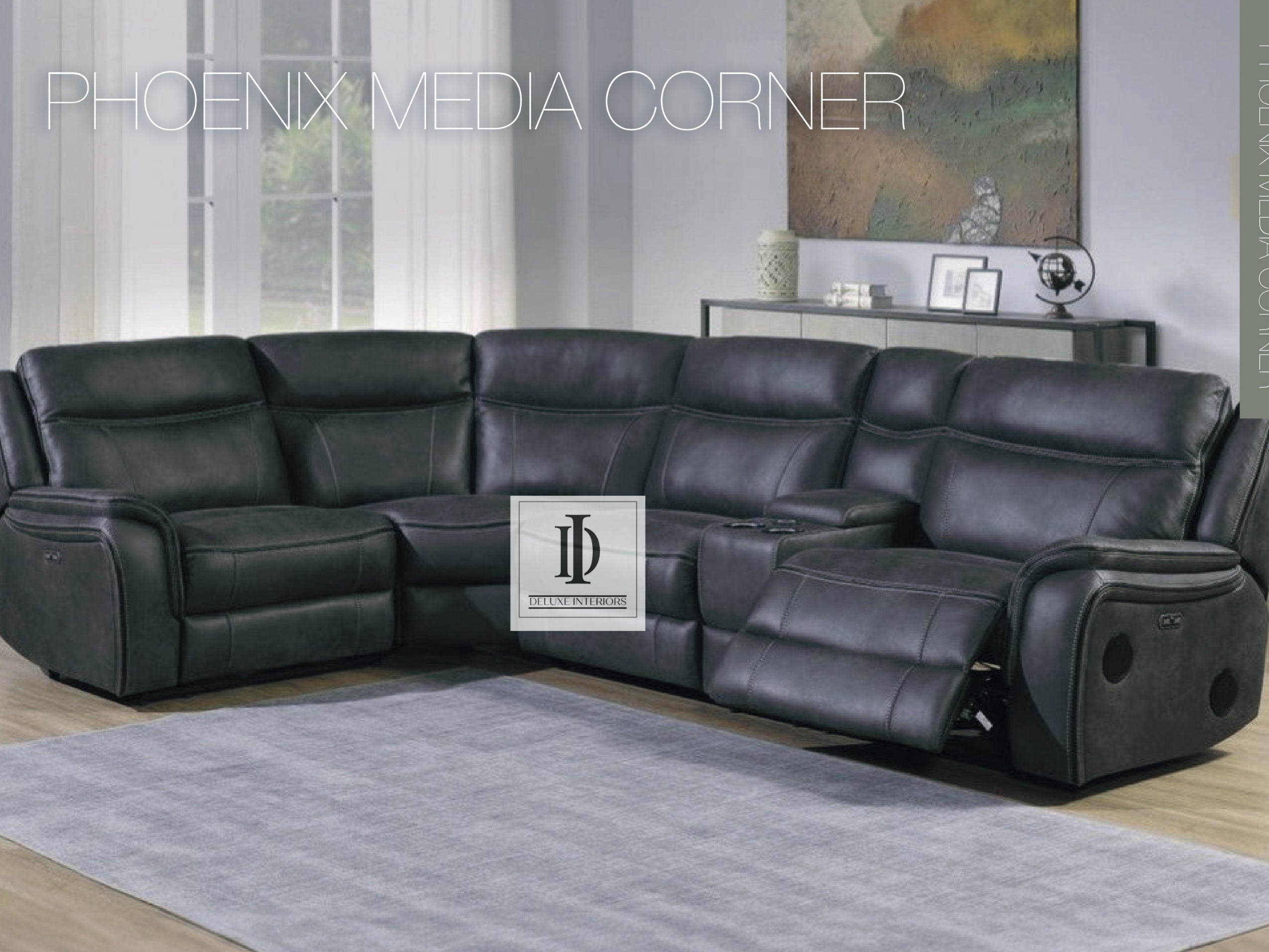 Corner 5-Seater Leather Sofa