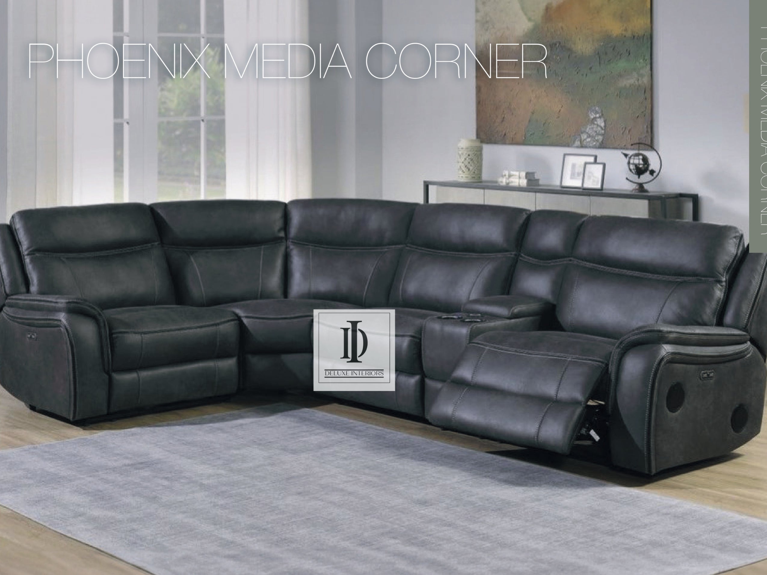 Corner 5-Seater Leather Sofa