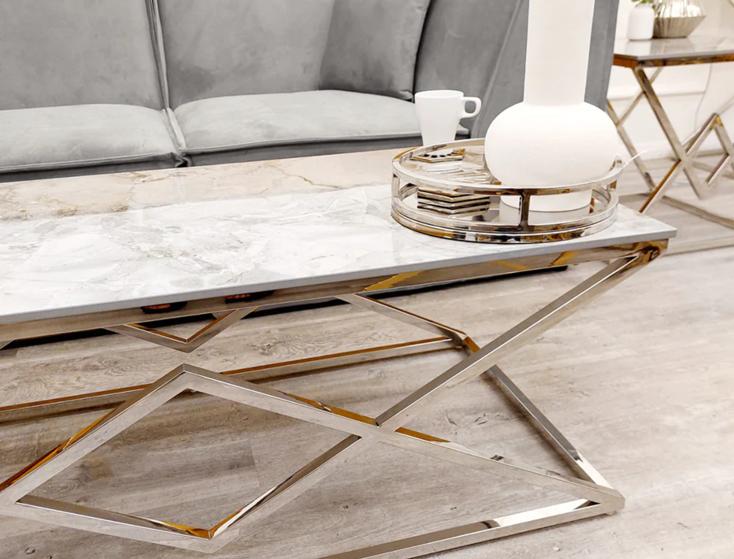 Stone and brass coffee table deals