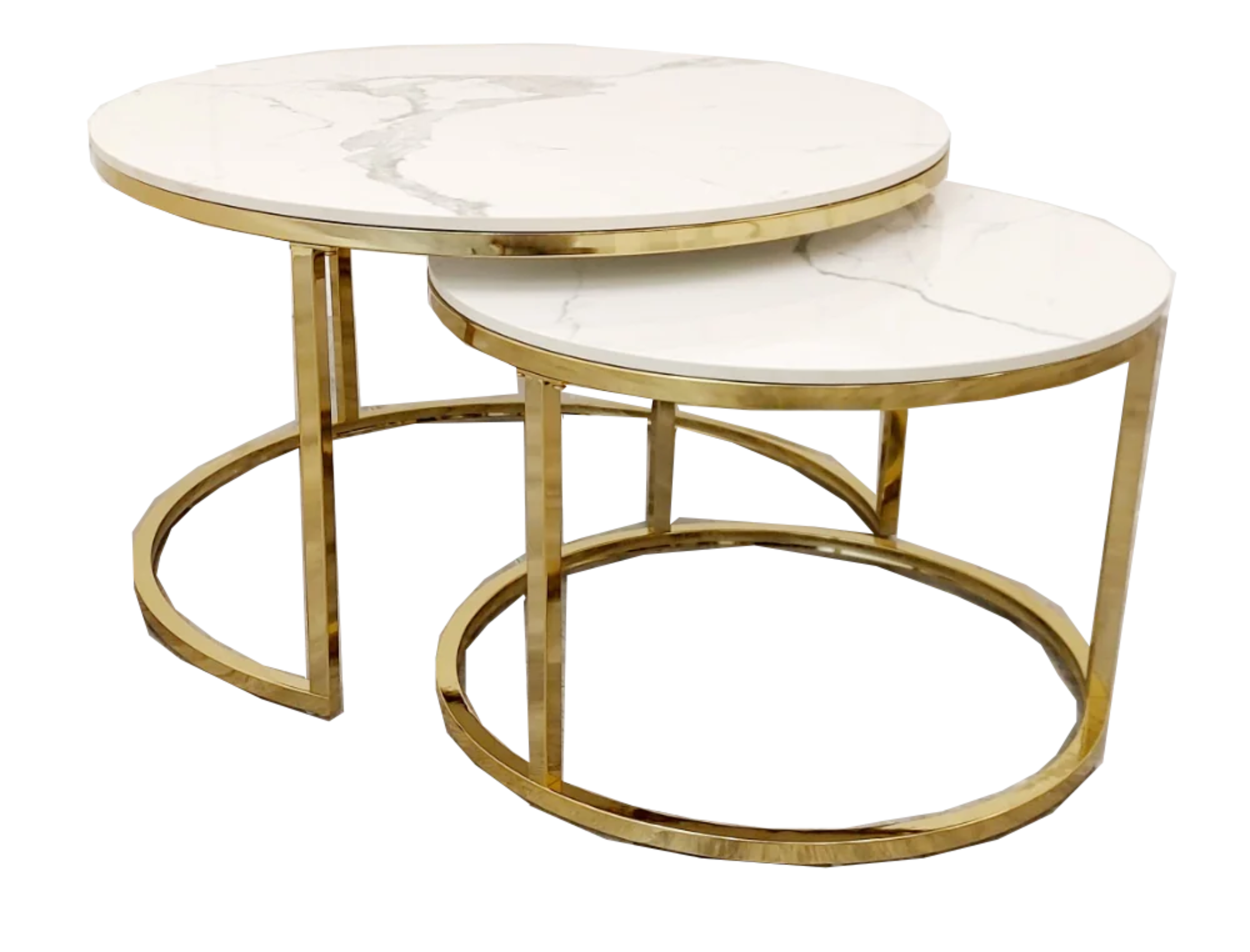 Round Gold Nest Coffee Table