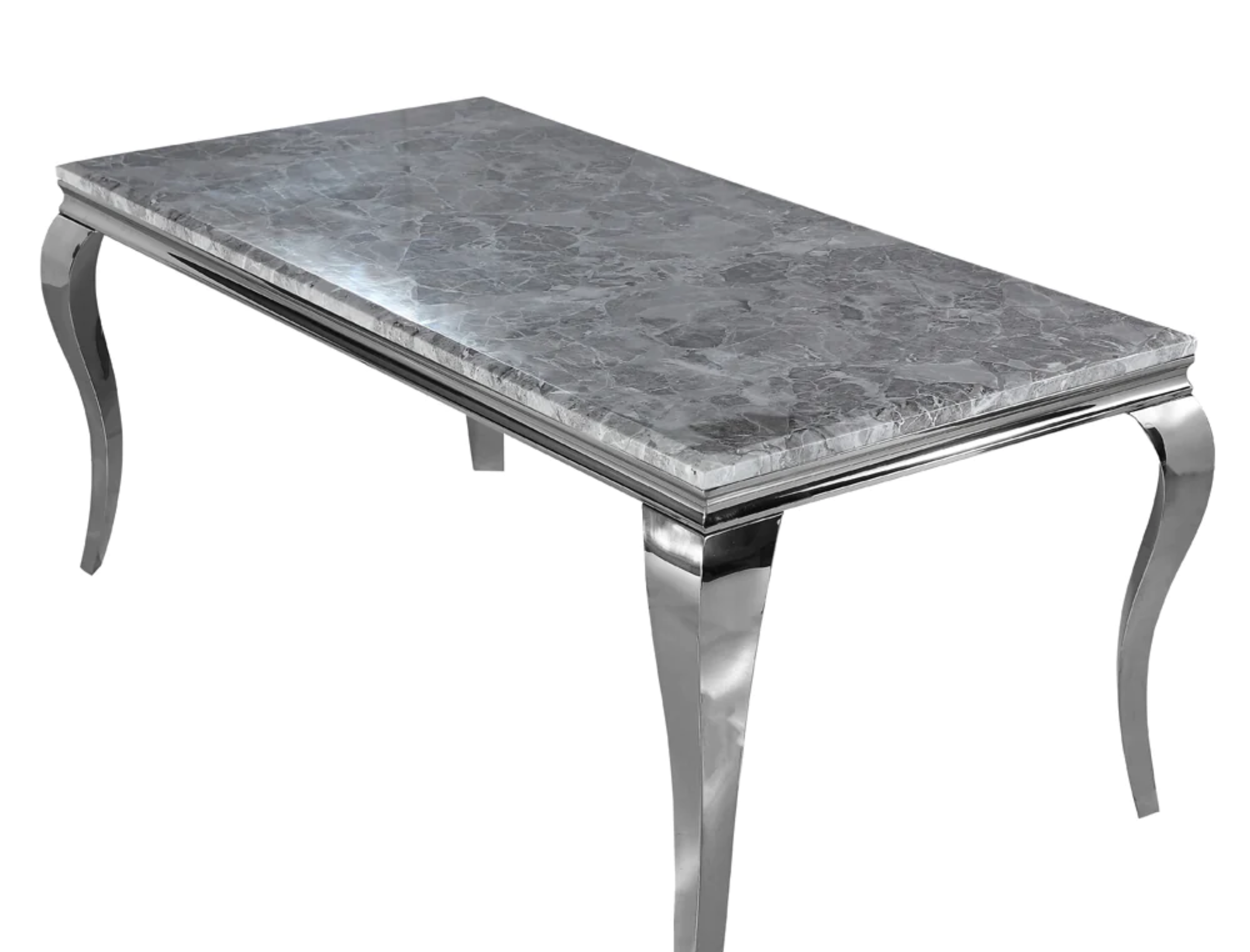 Louis Chrome Dining Table