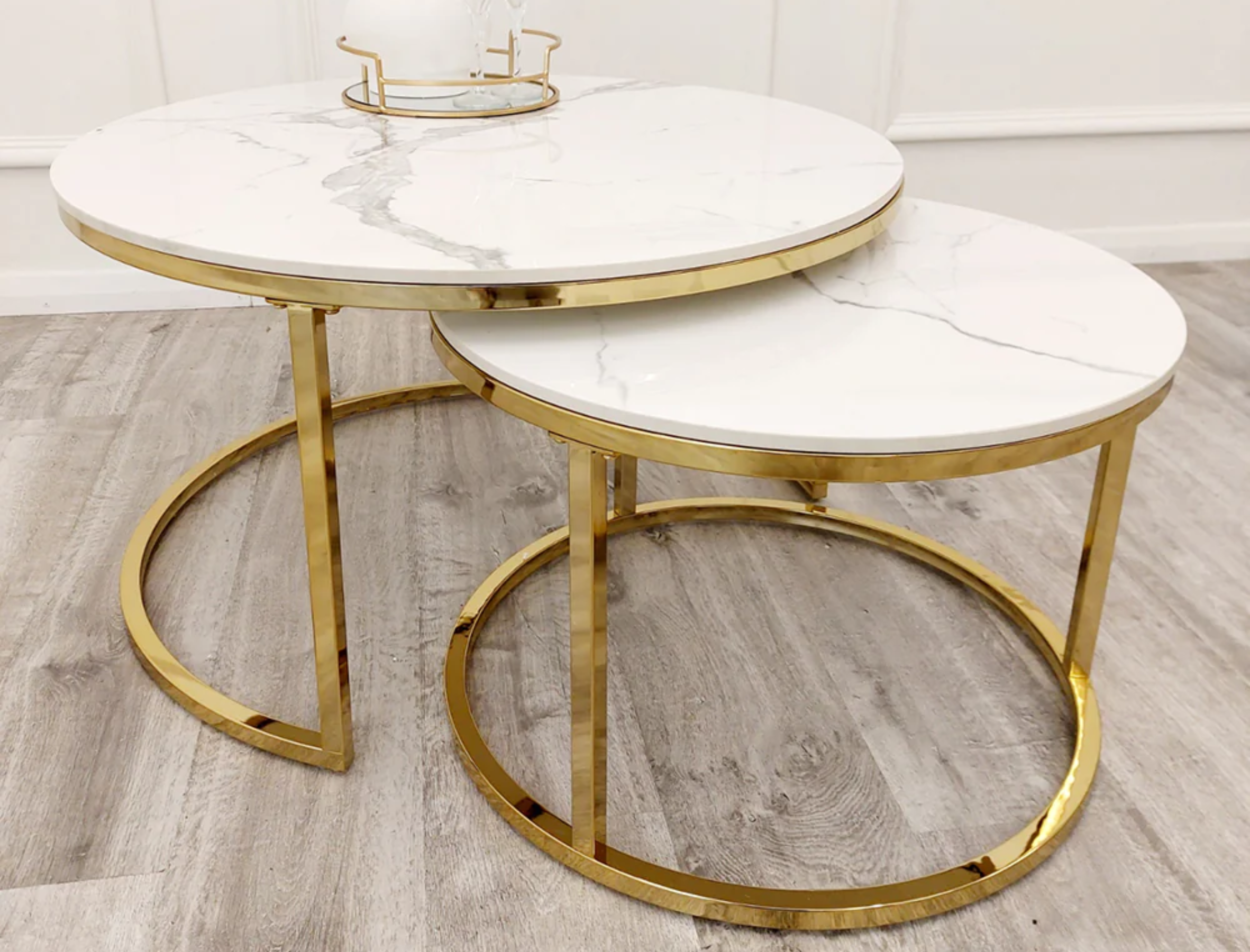 Round Gold Nest Coffee Table