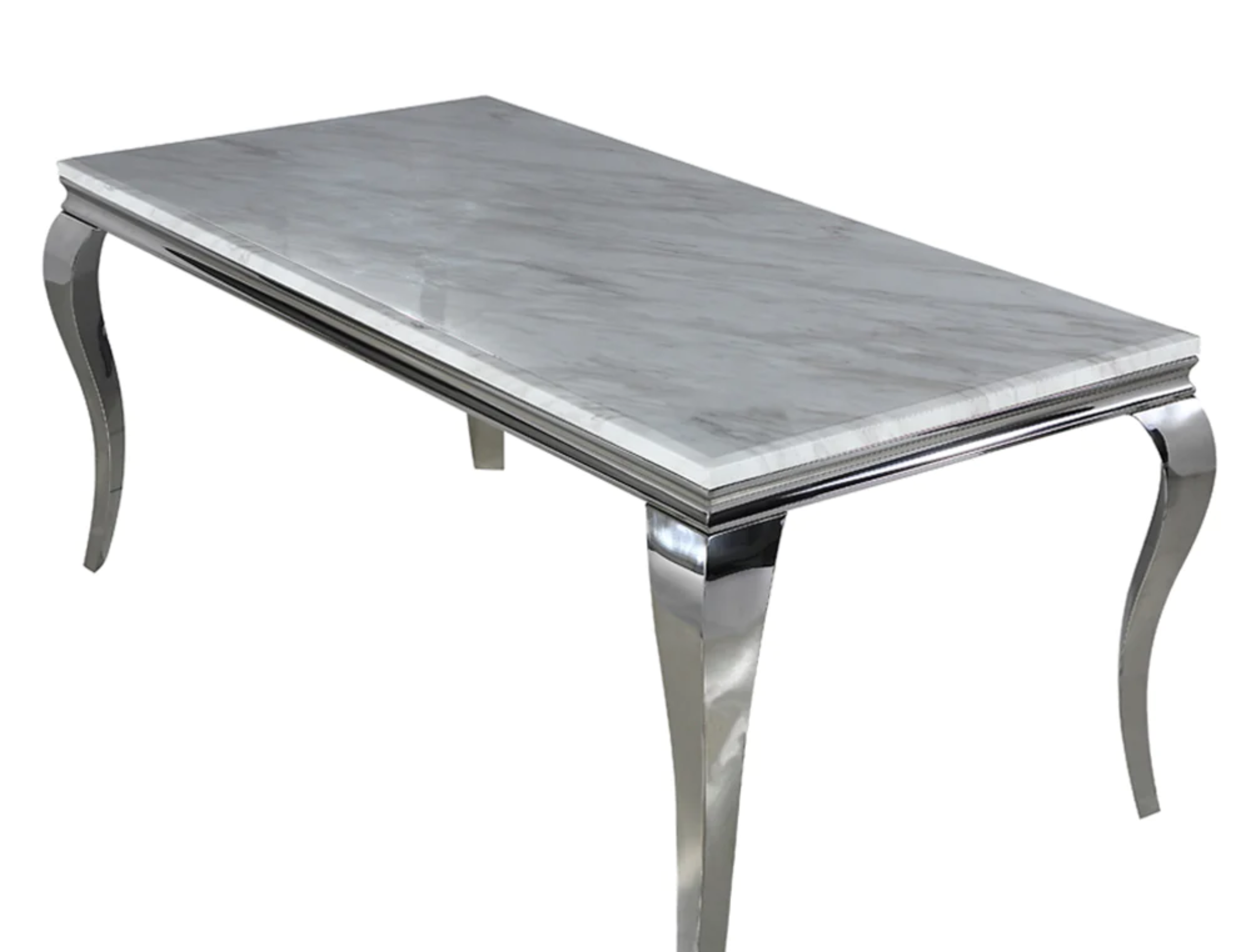 Louis Chrome Dining Table