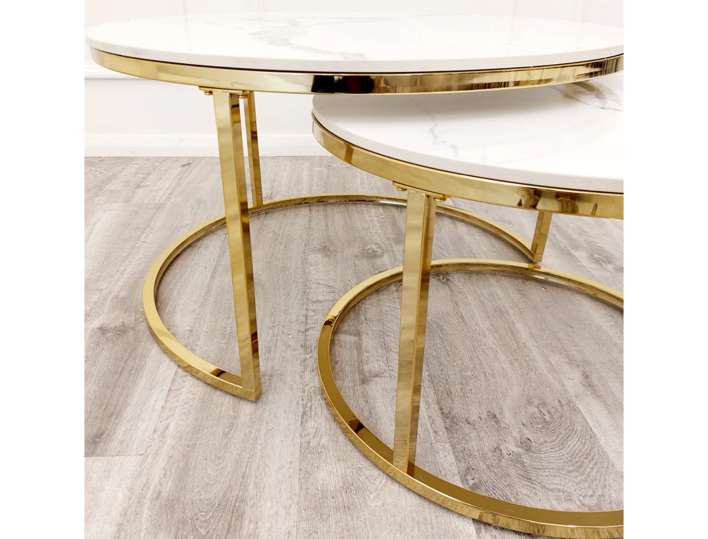 Round Gold Nest Coffee Table