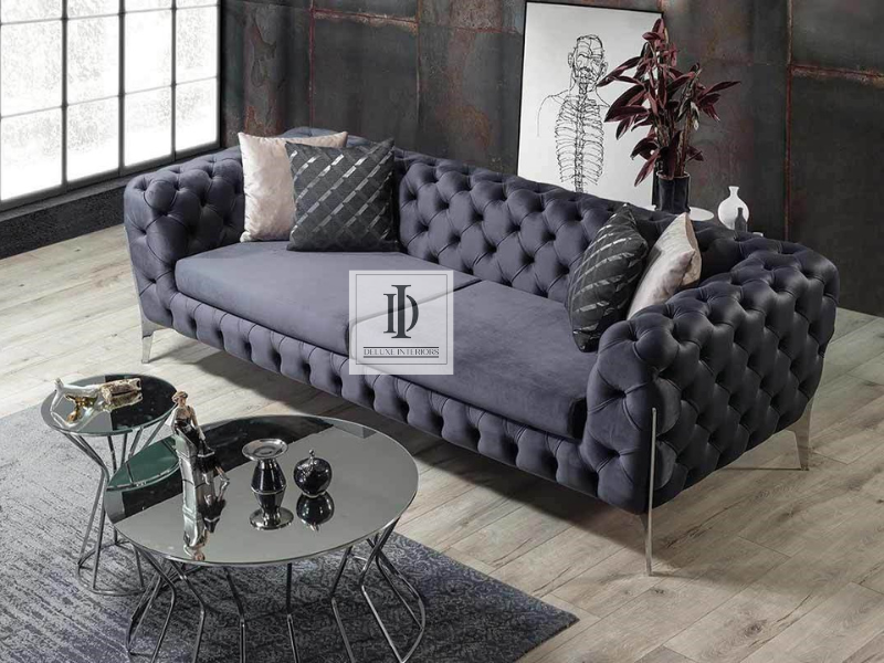 Modern Marseille 3 2 Seater Chesterfield Sofa