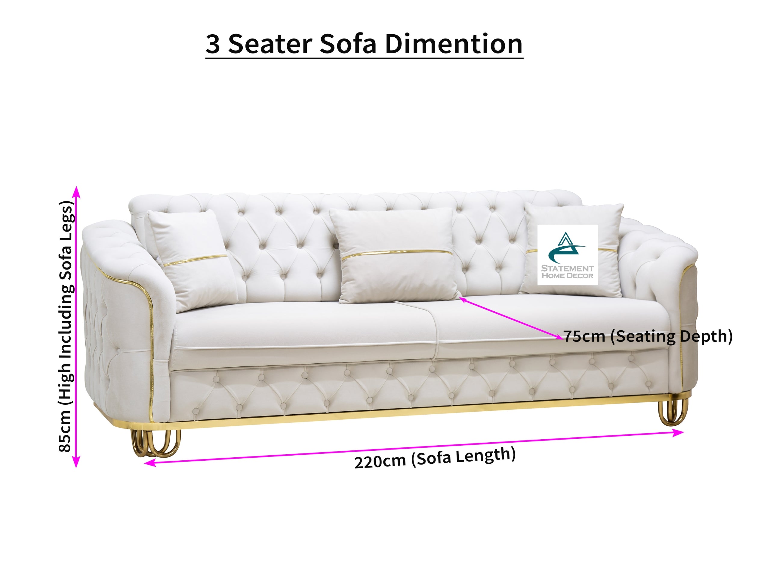 Almira sofa - Cream