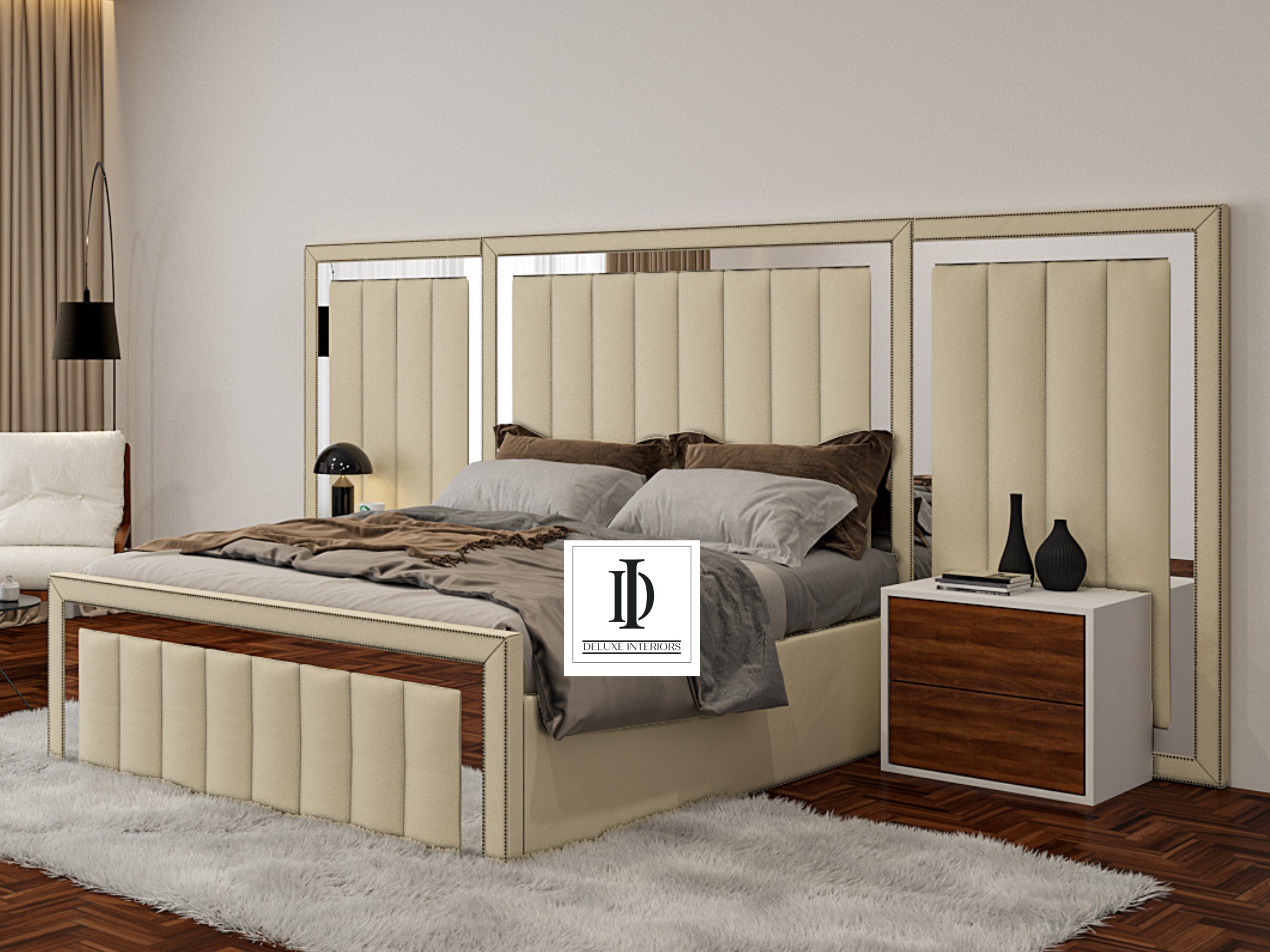 Tokyo Wide Headboard Bed